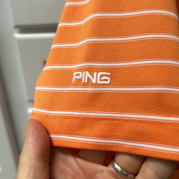 Men's medium used Ping University of Virginia golf shirt. - Picture 2 of 6